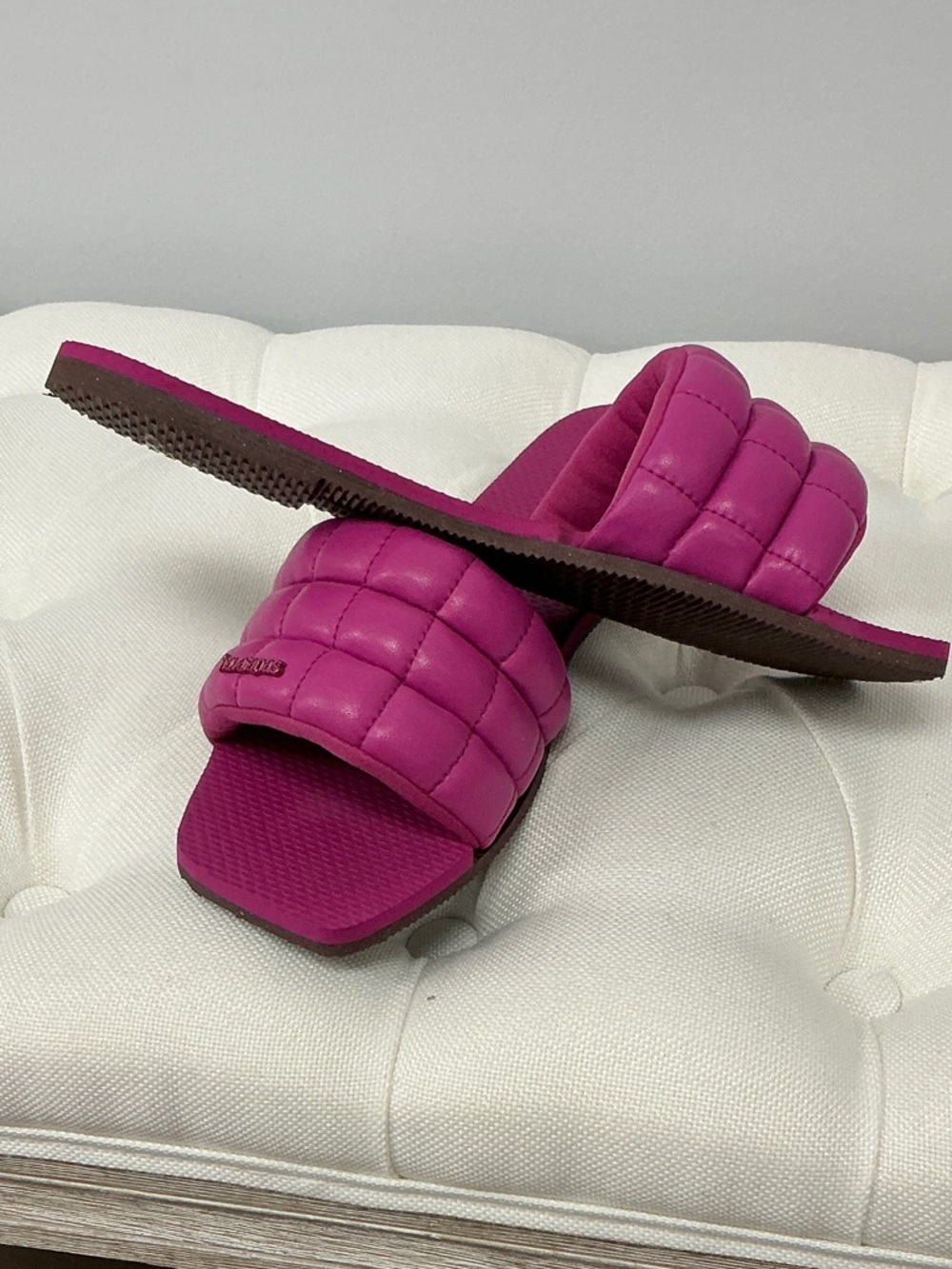 Havaianas Women's Quilted Slide Sandals in Magenta - Picture 2 of 2